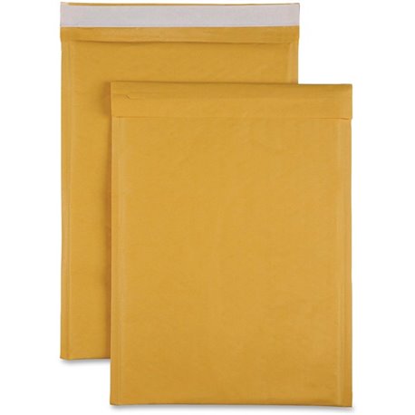 Sparco Size 5 Bubble Cushioned Mailers - Bubble - 5 - 10 1/2" Width x 16" Length - Self-sealing - Kraft - 100 / Carton - Kraft