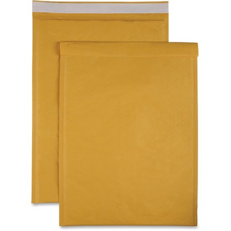 Sparco Size 6 Bubble Cushioned Mailers - Bubble - 6 - 12 1/2" Width x 19" Length - Self-sealing - Kraft - 50 / Carton - Kraft