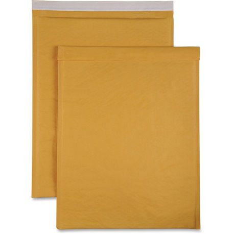 Sparco Size 7 Bubble Cushioned Mailers - Bubble - 7 - 14 1/4" Width x 20" Length - Self-sealing - Kraft - 50 / Carton - Kraft