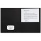 Sparco Letter Pocket Folder - 8 1/2" x 11" - 2 Internal Pocket(s) - Black - 25 / Box