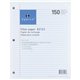 Sparco 3-hole Punched Filler Paper - 150 Sheets - College Ruled - Ruled Red Margin - 16 lb Basis Weight - 8" x 10 1/2" - White P