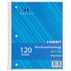 Sparco Quality 3HP Notebook - 3 Subject(s) - 120 Sheets - Wire Bound - Wide Ruled - Unruled Margin - 16 lb Basis Weight - 8" x 1