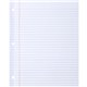 Sparco Ruled Filler Paper - 100 Sheets - Wide Ruled - Ruled Red Margin - 20 lb Basis Weight - Letter - 8 1/2" x 11" - White Pape