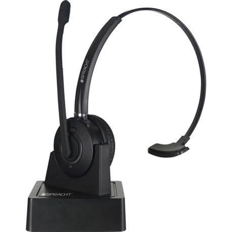 Spracht ZUM COMBO Bluetooth/USB Wireless Headset + Base - Mono - Wireless - Bluetooth - 33 ft - 32 Ohm - 300 Hz - 3.40 kHz - Ove