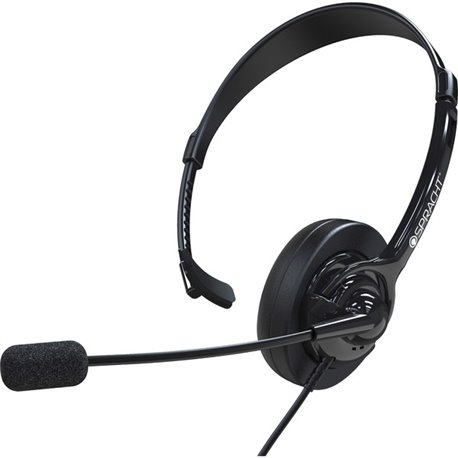 Spracht ZUM350M Headset - Mono - Mini-phone (3.5mm), Sub-mini phone (2.5mm) - Wired - Over-the-head - Monaural - Circumaural - N