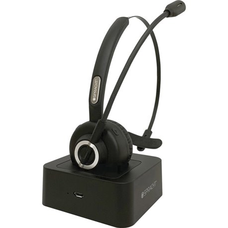 Spracht Mobile Office Headset - Wireless - Bluetooth - 33 ft - Over-the-head - Noise Cancelling Microphone - Noise Canceling - B