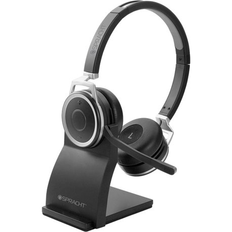 Spracht ZUMBT Prestige Wireless Headset - Stereo - Wireless - Bluetooth - 33 ft - Over-the-head - Binaural - Noise Cancelling Mi