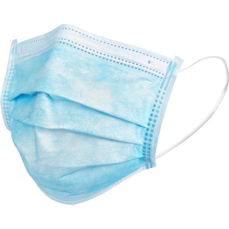 Special Buy Child Face Mask - Recommended for: Face - Blue - Disposable, Comfortable, Soft, Pleated, Earloop Style Mask, Latex-f