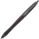 Serve Berry Quick-Dry Gel Ink Pen - Medium Pen Point - 0.7 mm Pen Point Size - Retractable - Black Gel-based Ink - Black Barrel 