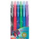 So-Mine Serve Berry Quick Dry Retract Gel Ink Pen - Medium Pen Point - 0.7 mm Pen Point Size - Retractable - Black, Blue, Red, D