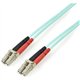 StarTech.com 5m (16.4ft) LC/UPC to LC/UPC OM3 Multimode Fiber Optic Cable, Full Duplex 50/125 Zipcord, 100G, LSZH Fiber Jumper C