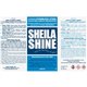 Sheila Shine Self-adhesive Container Labels - 1 19/64" Height x 6 3/5" Width x 9 3/5" Length - Rectangle - White, Blue - 100 / P