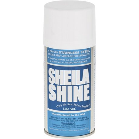 Sheila Shine Stainless Steel Polish - 10 fl oz (0.3 quart) - 12 / Carton - White