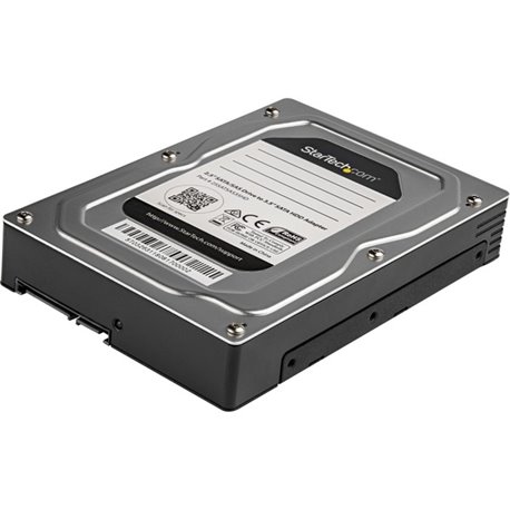 StarTech.com 2.5 to 3.5 Hard Drive Adapter - For SATA and SAS SSD / HDD - 2.5 to 3.5 Hard Drive Enclosure - 2.5 to 3.5 SSD Adapt