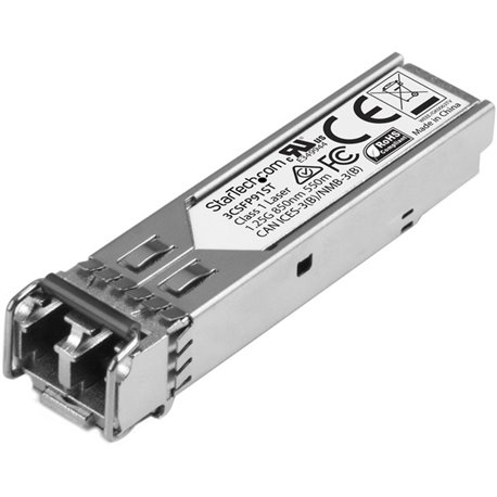 StarTech.com HPE 3CSFP91 Compatible SFP Module - 1000BASE-SX - 1GE Gigabit Ethernet SFP 1GbE Multi Mode Fiber Optic Transceiver 