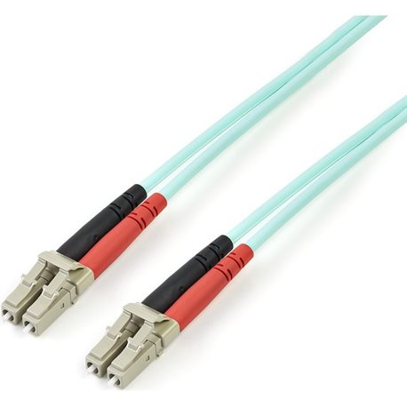 StarTech.com 3m (10ft) LC/UPC to LC/UPC OM4 Multimode Fiber Optic Cable, 50/125&microm, 100G, Low Insertion Loss, LSZH Fiber Jum