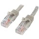 StarTech.com 15 ft Gray Snagless Cat5e UTP Patch Cable - Make Fast Ethernet network connections using this high quality Cat5e Ca