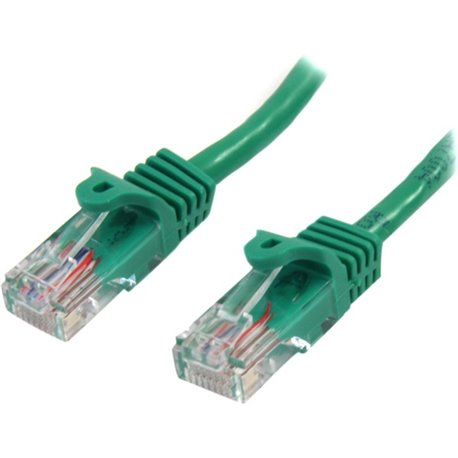 StarTech.com 6 ft Green Cat5e Snagless UTP Patch Cable - Make Fast Ethernet network connections using this high quality Cat5e Ca