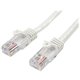 StarTech.com 7ft White Snagless Cat5e UTP Patch Cable - Make Fast Ethernet network connections using this high quality Cat5e Cab