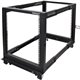 StarTech.com 4-Post 12U Mobile Open Frame Server Rack, 19" Network Rack with Casters, Rolling Rack for Computer/AV/Data/IT Equip