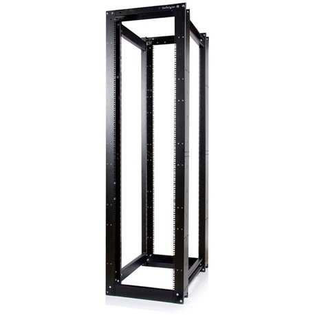 StarTech.com 45U 4 Post Open Frame Server Equipment Rack - Store your servers, network and telecommunications equipment in this 