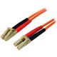 StarTech.com 15m Fiber Optic Cable - Multimode Duplex 50/125 - LSZH Fiber Jumper Cord - LC/LC - Connect fiber network devices fo