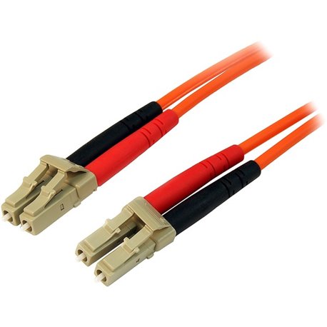 StarTech.com 15m Fiber Optic Cable - Multimode Duplex 50/125 - LSZH Fiber Jumper Cord - LC/LC - Connect fiber network devices fo