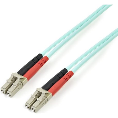 StarTech.com 2m Fiber Optic Cable - 10 Gb Aqua - Multimode Duplex 50/125 - LSZH - LC/LC - OM3 - LC to LC Fiber Patch Cable - LC 