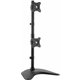 StarTech.com Vertical Dual Monitor Stand, Heavy Duty Steel, Monitors up to 27" (22lb/10kg), Vesa Monitor, Computer Monitor Stand