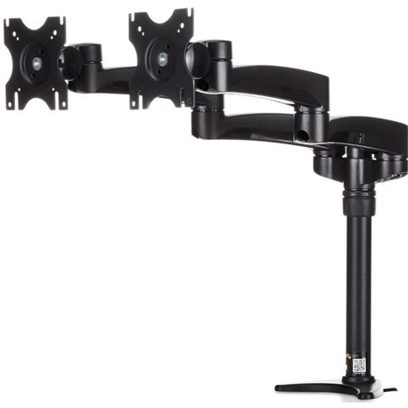 StarTech.com Desk Mount Dual Monitor Arm, Dual Articulating Monitor Arm, Height Adjustable, For VESA Monitors up to 24" (29.9lb/