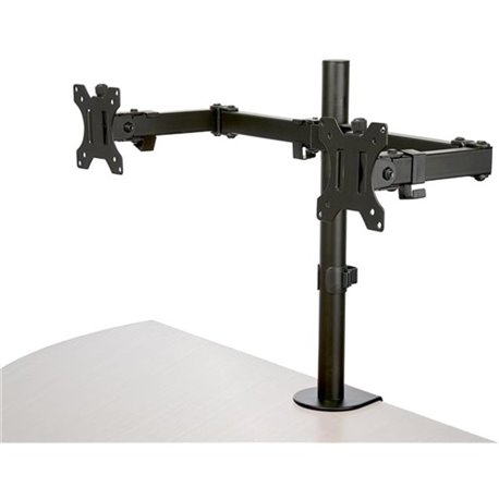 StarTech.com Desk Mount Dual Monitor Arm - Ergonomic VESA Compatible Mount for up to 32 inch Display - Desk Clamp / Grommet - Ar