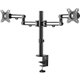 StarTech.com Desk Mount Dual Monitor Arm - Ergonomic VESA Compatible Mount for up to 32 inch Displays - Desk / C-Clamp - Articul