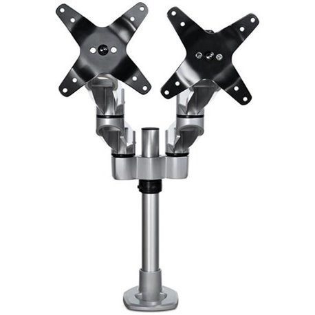 StarTech.com Desk Mount Dual Monitor Arm, Premium Articulating Desktop VESA Mount up to 27" (17.6lb/8kg) Displays, Height Adjust