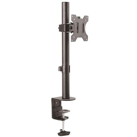 StarTech.com Single Monitor Desk Mount, Adjustable Monitor VESA Mount 34" (17.6lb/8kg) Display, Ergonomic Pole Mount Arm, C-Clam