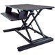 StarTech.com Sit Stand Desk Converter - Keyboard Tray - Height Adjustable Ergonomic Desktop/Tabletop Standing Desk - Large 35"x2