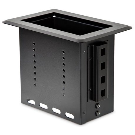 StarTech.com Single-Module Conference Table Connectivity Box - For Adding Power / Charging / AV / Laptop Docking Module - Single