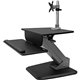 StarTech.com Single Monitor Sit-to-stand Workstation - One-Touch Height Adjustment - Turn your desk into a sit-stand workspace w