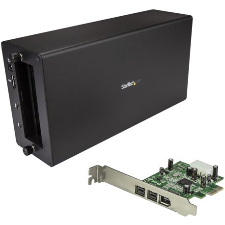 StarTech.com Thunderbolt 3 to FireWire Adapter - External PCI Enclosure - PCIe Card plus TB3 Chassis - The Thunderbolt 3 to 1394