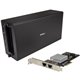 StarTech.com Thunderbolt 3 to 2-port 10GbE NIC Chassis - External PCIe Enclosure plus Card - Connect your Thunderbolt 3 enabled 