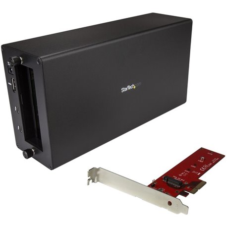 StarTech.com Thunderbolt 3 to M.2 adapter - External PCI Express Enclosure - Chassis plus card - The Thunderbolt 3 M.2 enclosure