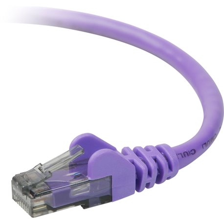 Belkin Cat.6 Patch Cable - RJ-45 Male - RJ-45 Male - 50ft - Purple