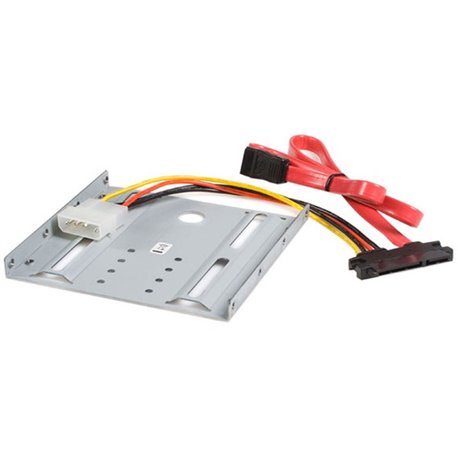 StarTech.com 2.5in Hard Drive to 3.5in Drive Bay Mounting Kit - Mount a 2.5in SATA hard drive to any computer with an available 