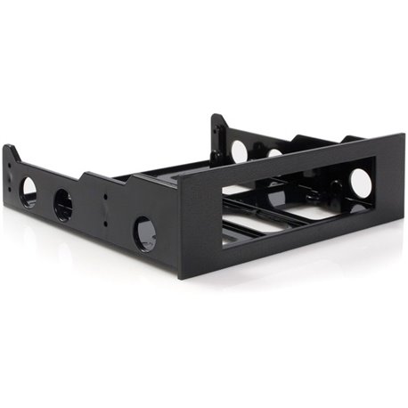 StarTech.com 3.5" to 5.25" Front Bay Mounting Bracket - Desktop Front Bay Adapter - Black - This 3.5" to 5.25" front bay mountin