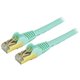 StarTech.com 10ft CAT6a Ethernet Cable - 10 Gigabit Category 6a Shielded Snagless 100W PoE Patch Cord - 10GbE Aqua UL Certified 