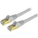 StarTech.com 10ft CAT6a Ethernet Cable - 10 Gigabit Category 6a Shielded Snagless 100W PoE Patch Cord - 10GbE Gray UL Certified 