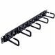 StarTech.com 1U 19" Cable Management Organizer - D Ring Hook Network/Server Rack Cord Manager - Data Center Horizontal Wire Pane