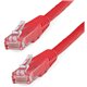 StarTech.com 100ft CAT6 Ethernet Cable - Red Molded Gigabit - 100W PoE UTP 650MHz - Category 6 Patch Cord UL Certified Wiring/TI