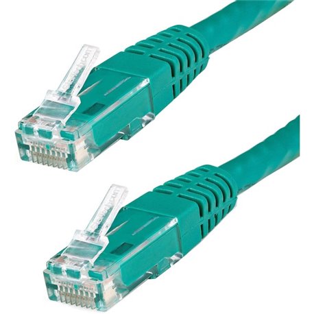 StarTech.com 10ft CAT6 Ethernet Cable - Green Molded Gigabit - 100W PoE UTP 650MHz - Category 6 Patch Cord UL Certified Wiring/T