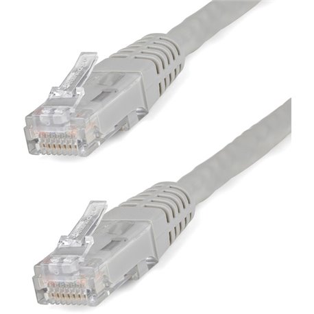 StarTech.com 10ft CAT6 Ethernet Cable - Gray Molded Gigabit - 100W PoE UTP 650MHz - Category 6 Patch Cord UL Certified Wiring/TI