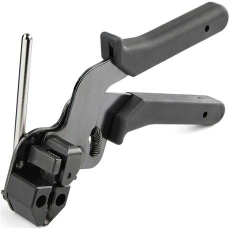 StarTech.com Metal Cable Tie Tool - Metal Ties Tightener Tool - Stainless Steel Zip Tie Wrap Installation Gun - Tensioning & Cut